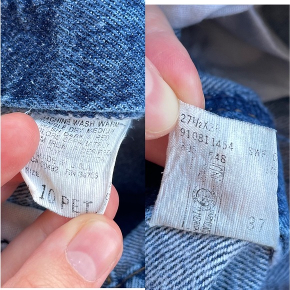 Lee | Vintage 80s 90s Curvy Petite High-Waist Acid-Washed Tapered Mom Jeans - Picture 11 of 12